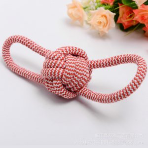 磨牙耐咬麻繩玩具網(wǎng)球貼牌OEM/ODM