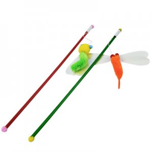 毛絨仿真昆蟲(chóng)造型逗貓棒OEM/ODM代加工