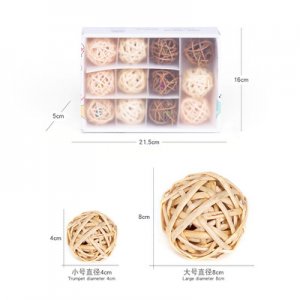 貓咪玩具藤編植物玩具貼牌OEM/ODM