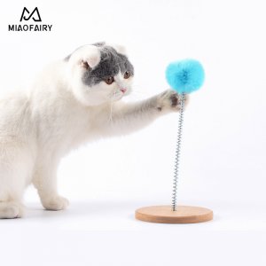 竹木彈簧球劍麻彈簧鼠貓玩具貓代加工貼牌OEM/ODM