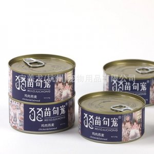 苗句寵貓罐頭雞肉燕麥罐頭170g裝