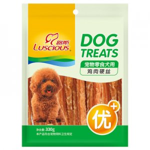 路斯優(yōu)+寵物零食雞肉硬絲狗狗肉干肉條330g
