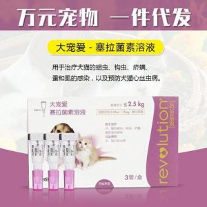 整盒大寵愛寵物狗狗幼犬貓咪體內(nèi)外同驅(qū)驅(qū)蟲藥滴劑