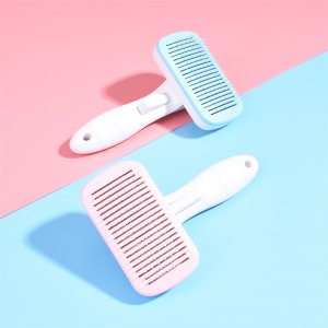 AMD自潔梳貓犬白+粉色,白+藍色