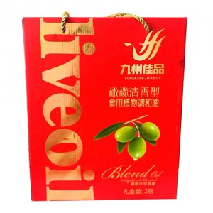 九州佳品橄欖清香型食用植物調(diào)和油1.8Lx2瓶
