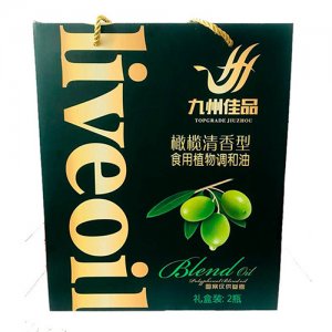 九州佳品橄欖清香型食用植物調(diào)和油箱裝