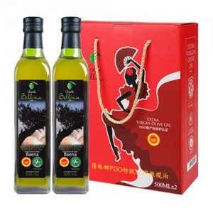 蓓琳娜PDO特級初榨橄欖油500mL禮盒紅