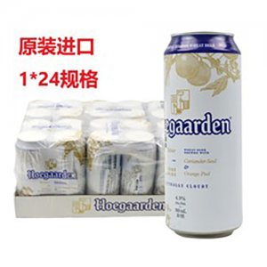 比利時進口福佳白聽裝Hoegaarden罐裝精釀小麥果味白啤500ml