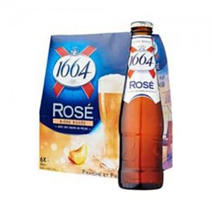 1664法國(guó)進(jìn)口啤酒 克倫堡凱旋1664玫瑰味啤酒250ml