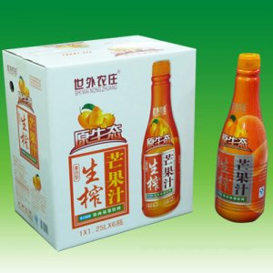 世外農(nóng)莊原生態(tài)生榨芒果1.25LX6