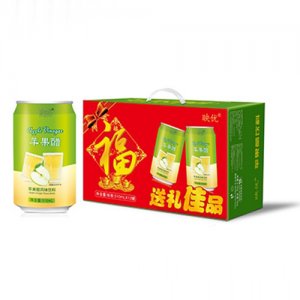 映優(yōu)蘋果醋風味飲品310mlx12罐箱裝