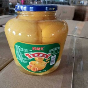 百桃匯黃桃罐頭瓶裝