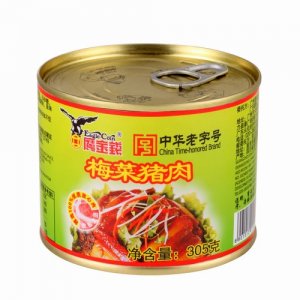 鷹金錢(qián)梅菜豬肉罐頭305g