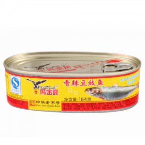鷹金錢(qián)香辣豆鼓魚(yú)罐頭184g