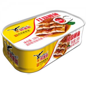 鷹金錢(qián)原味紅燒鰻魚(yú)罐頭100克