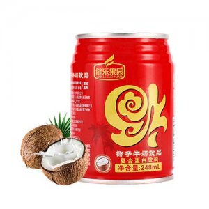 健樂果園椰子牛奶(鐵罐)