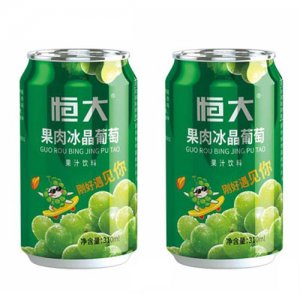恒大果肉冰晶葡萄汁310ml