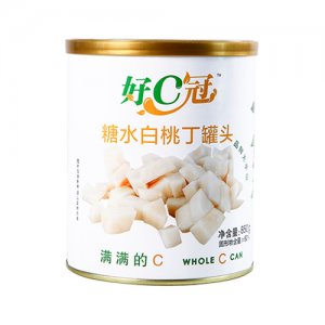 好C冠糖水白桃丁罐頭