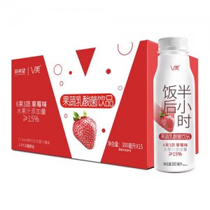 新希望V美果蔬乳酸菌飲品草莓味箱裝