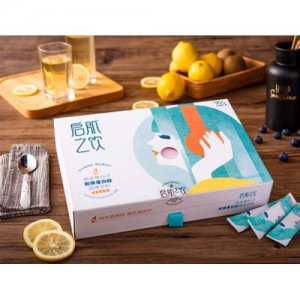 啟肌之飲檸檬膠原蛋白肽固體飲料盒裝