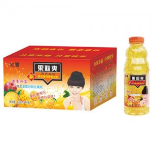 紅鷺果粒爽600mlx15