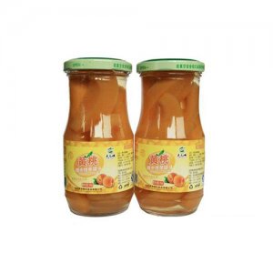 靈龍峽黃桃罐頭256g