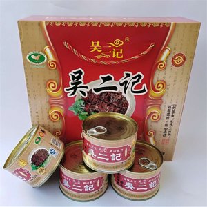 吳二記牛巴罐頭250gx4罐