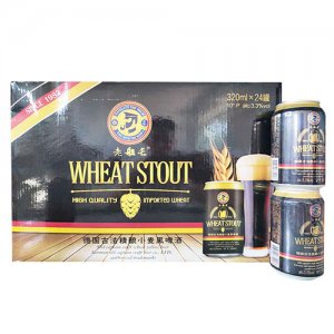 老船長(zhǎng)德國(guó)古法精釀小麥黑啤酒320mlx24罐