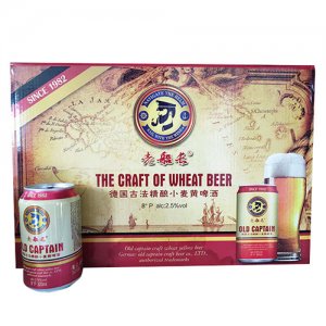 老船長(zhǎng)德國(guó)古法精釀小麥啤酒320mlx24罐
