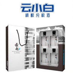 云小白精釀純糧酒云起系列125ml×4禮盒裝