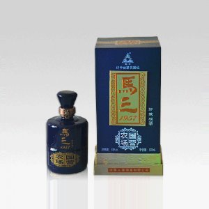 馬三白酒藍(lán)瓷