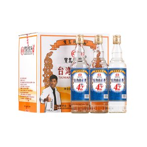 寶島阿里山42度臺灣高粱酒藍標(biāo)綿柔濃香450ml