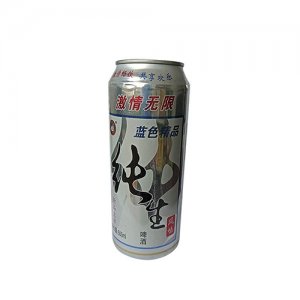 藍發(fā)純生風味啤酒500ml