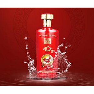 國(guó)心喜慶紅濃香型白酒500ml