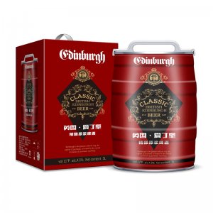英國(guó)愛丁堡精釀原漿啤酒5升中國(guó)紅