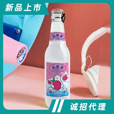 哈嘍熊荔枝味果汁型汽水330ml