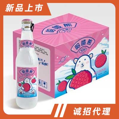 哈嘍熊荔枝味果汁型汽水330mlX20瓶