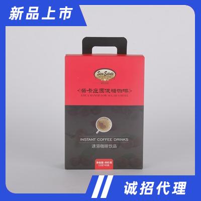 茜卡莊園禮盒裝無(wú)蔗糖速溶咖啡40條×15克廠家直銷下午茶飲品代理