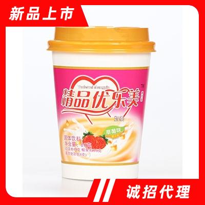 精品優(yōu)樂(lè)美奶茶草莓味80g