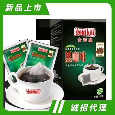 洋一金祥麟袋泡式研磨黑咖啡100g辦公室沖飲品