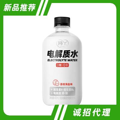 阿丫微泡電解質(zhì)水電解質(zhì)飲料荔枝海鹽味400ml