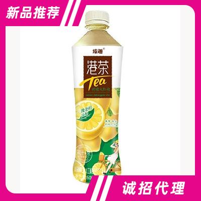 臻趣港茶檸檬大紅袍茶飲料600ml