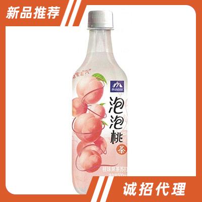 茶語山泉果茶蘇打泡泡桃茶500ml