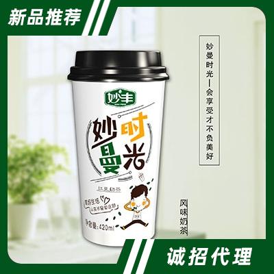 妙豐妙曼時光紅豆風味奶茶420ml