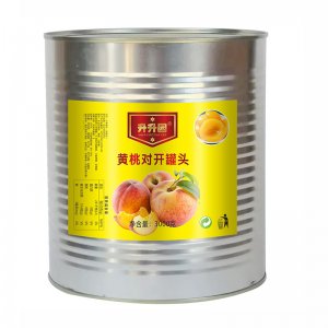 升升園黃桃對(duì)開罐頭3000克