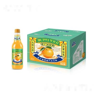 廣州1980老廣州風味桔子味果味汽水飲料380ml×20瓶