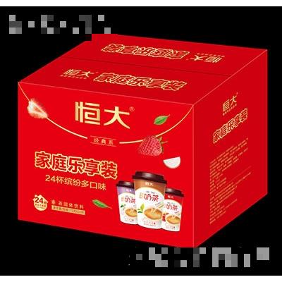 恒大家庭樂享裝奶茶固體飲料裝75g×24杯