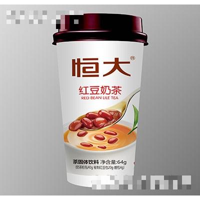 恒大紅豆奶茶固體飲料64g