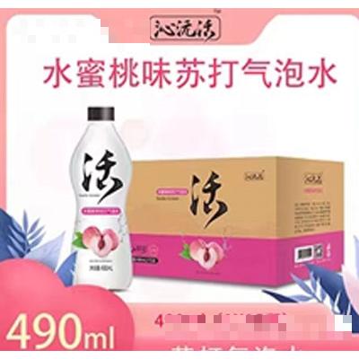 沁沅活水蜜桃味蘇打氣泡水490mlX15瓶