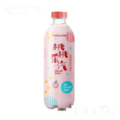 咸露桃桃樂汽白桃味蘇打氣泡水330ml